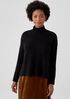 Organic Cotton Boucle Turtleneck Box-Top