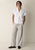 Organic Cotton Voile Box Notch Collar Shirt