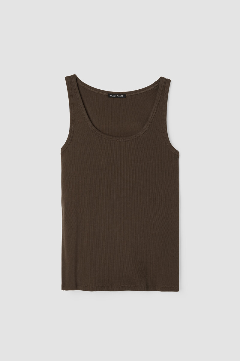 Organic Cotton Stretch Rib Slim Tank Organic Cotton Stretch Rib Slim Tank