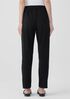 Cotton Blend Ponte High-Waisted Slim Pant