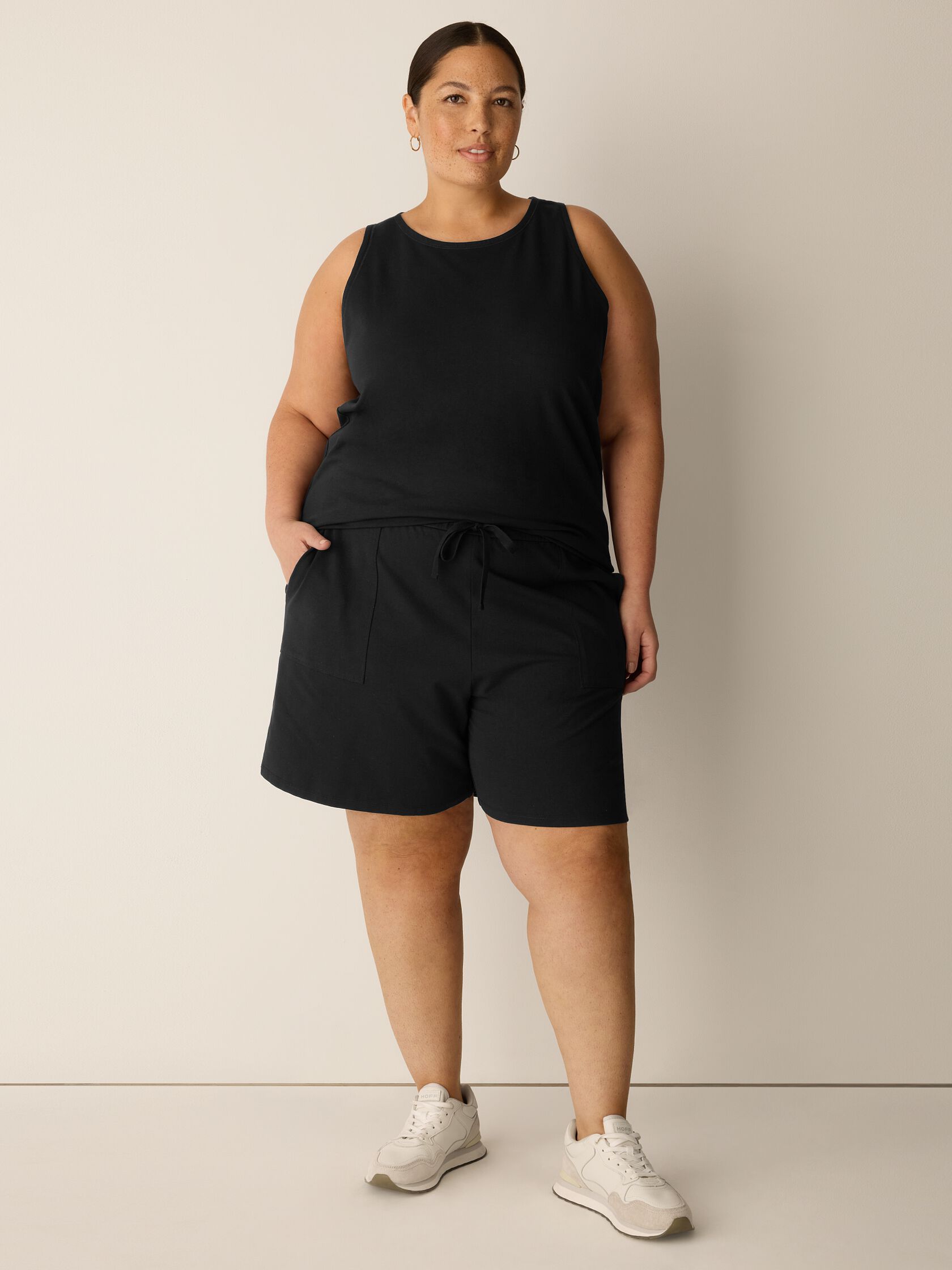 Pima Cotton Stretch Jersey Slim Tank