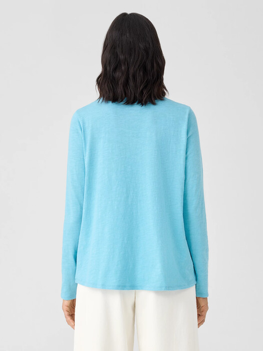 Organic Cotton Slub Crew Neck Top