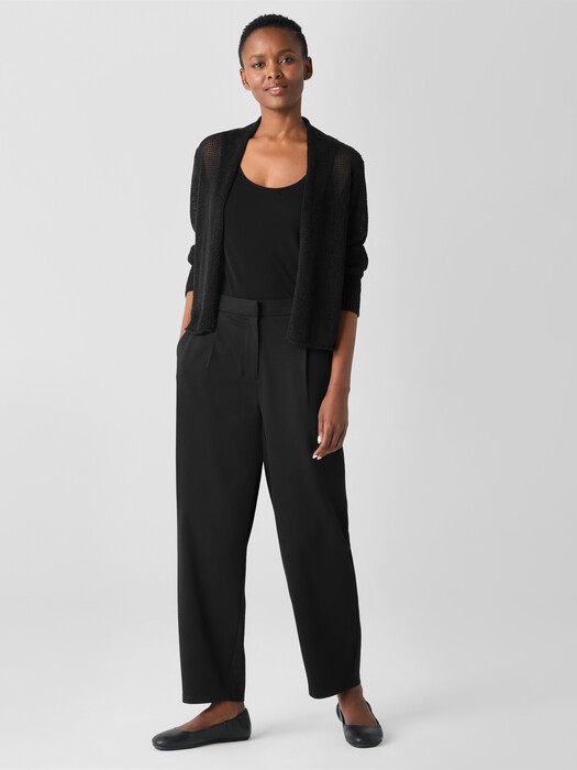 Organic Linen Cotton Cord Cropped Cardigan