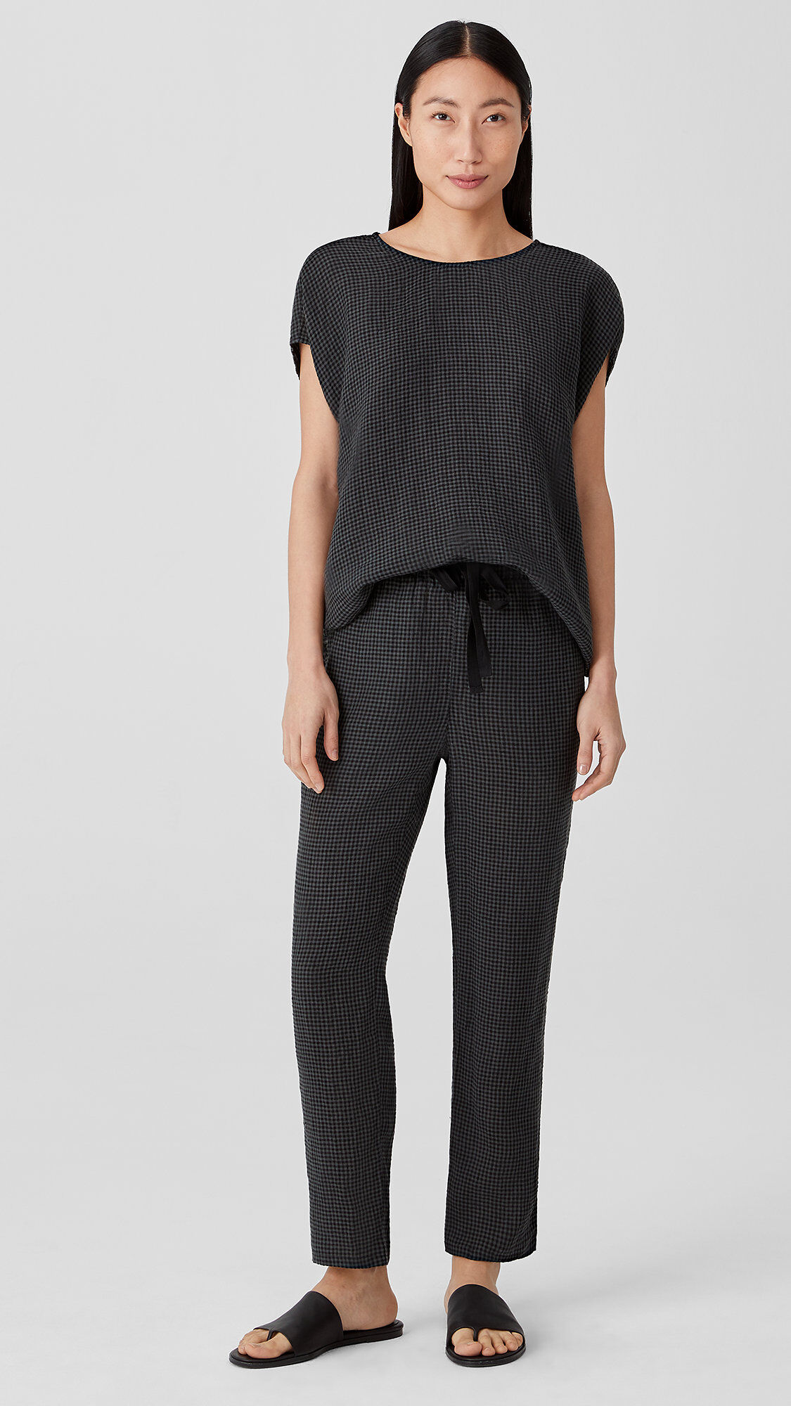 Eileen fisher leather pants online