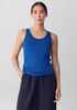 Organic Cotton Stretch Rib Scoop Neck Tank