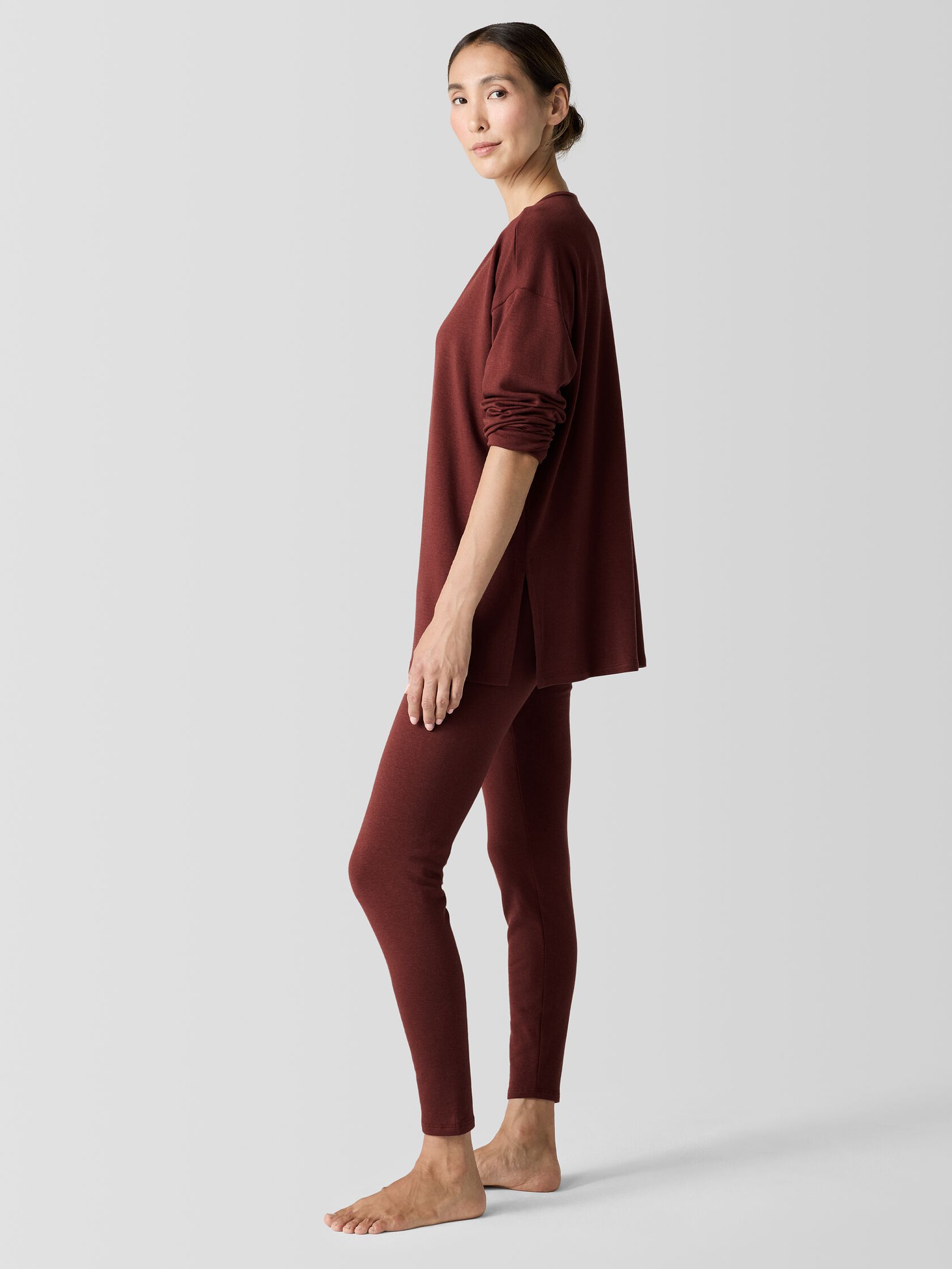 Cozy Brushed Terry Hug Long Box-Top