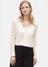 Organic Linen Crepe Cropped Cardigan