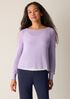 Cotton Silk Cord Ballet Neck Top