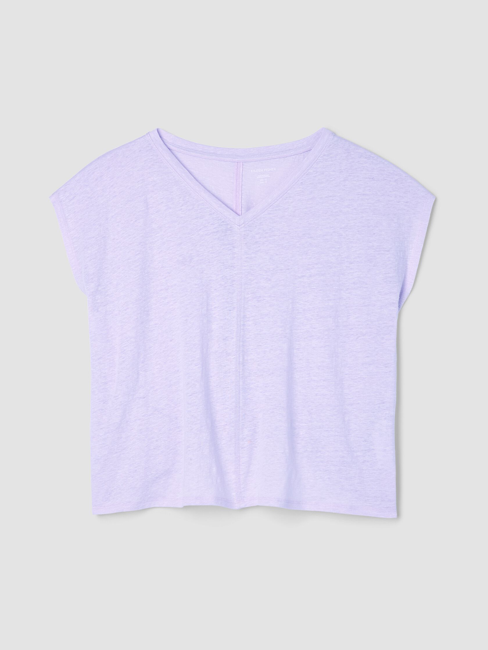 Organic Linen Jersey V-Neck Tee