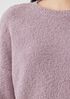Cotton Boucle Crew Neck Box-Top