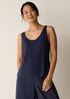 Stretch Silk Jersey Scoop Neck Tank
