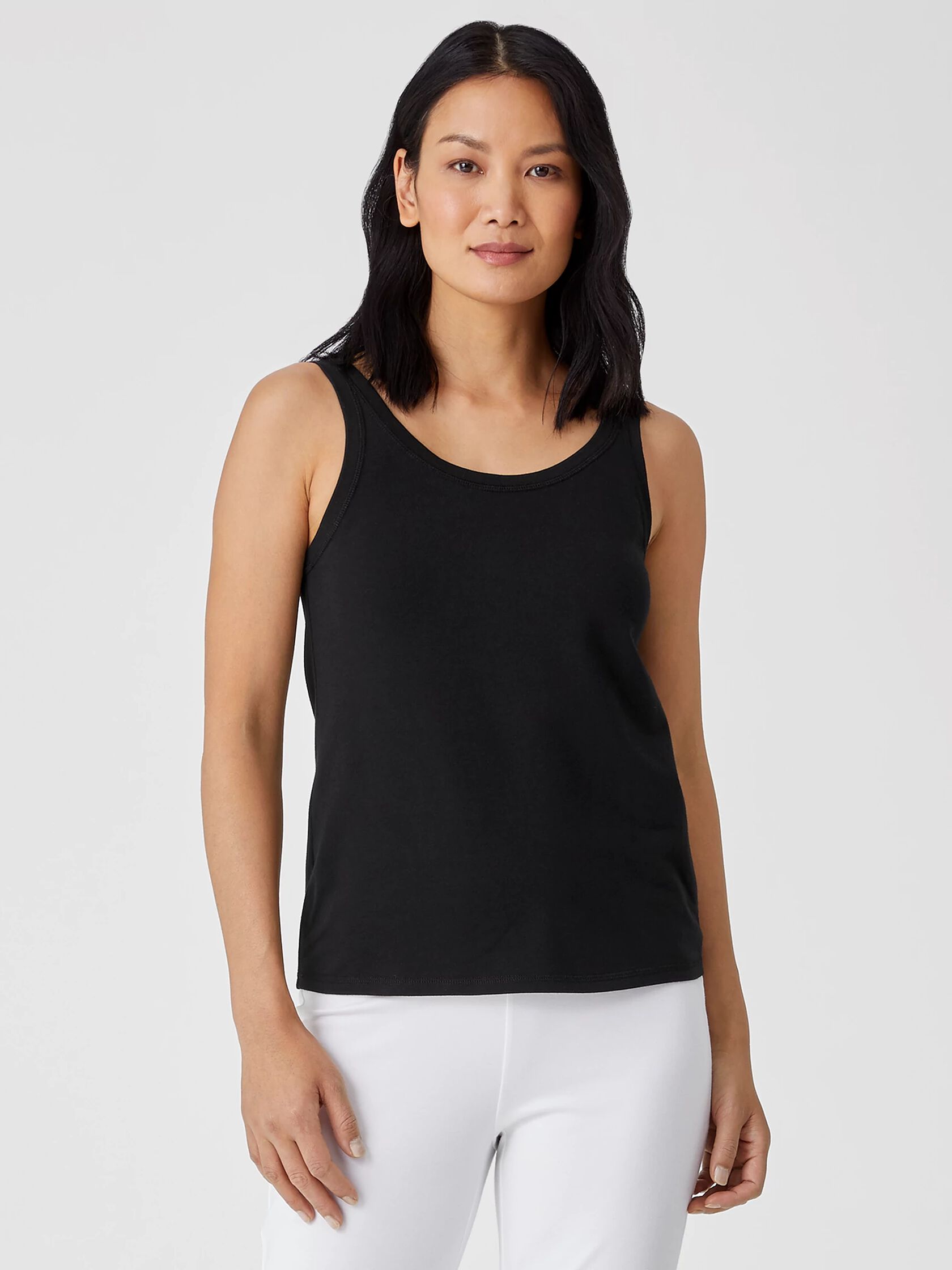 Traceable Organic Cotton Jersey Scoop Neck Tank