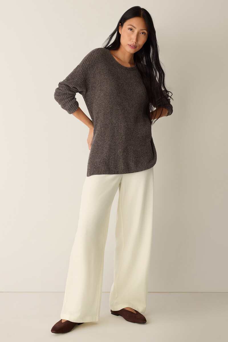Chenille Blend Jewel Neck Top Chenille Blend Jewel Neck Top