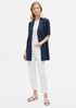 Organic Linen Cotton Short-Sleeve Cardigan