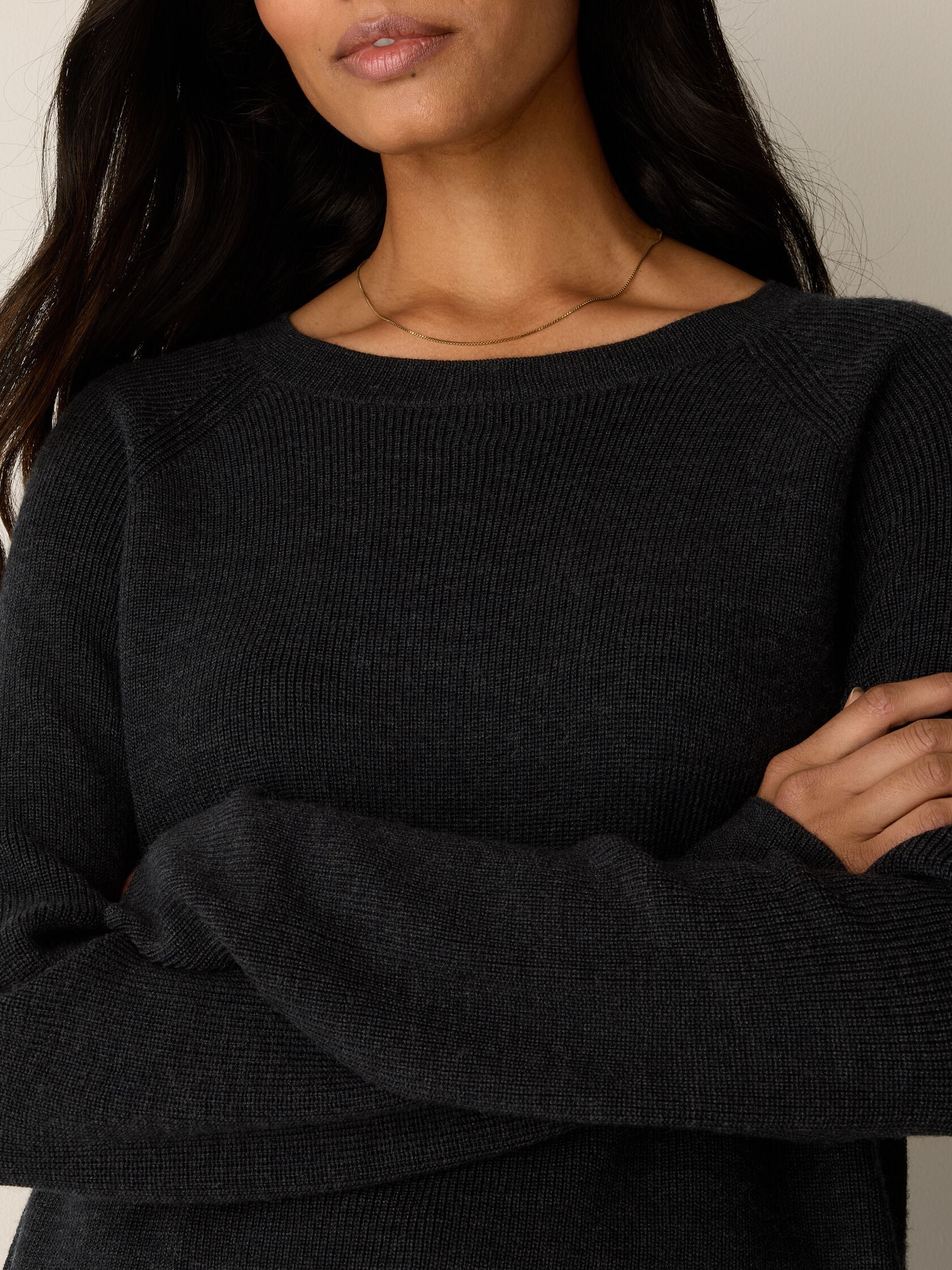 Merino Crew Neck Top in Regenerative Wool