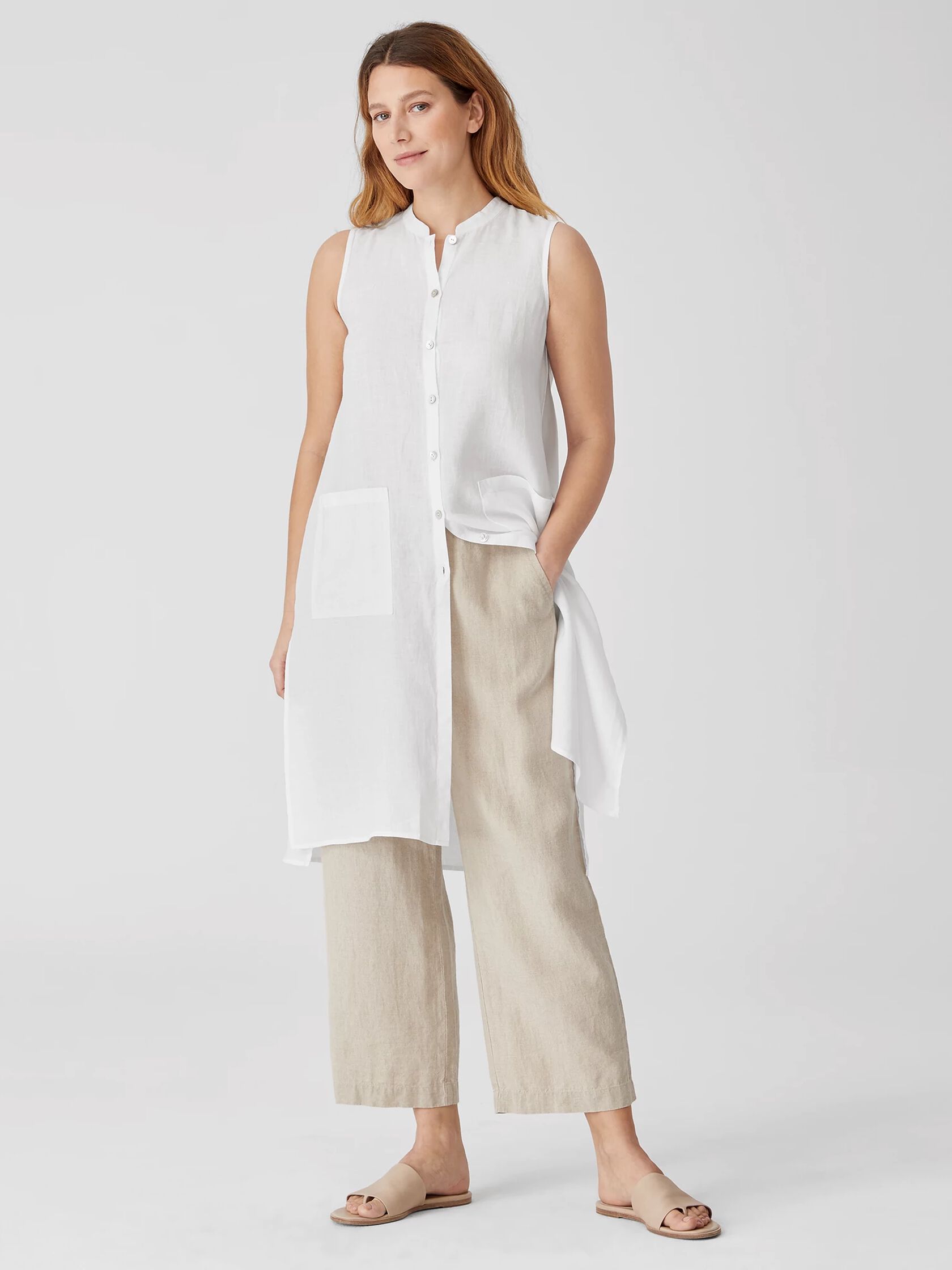 Organic Handkerchief Linen Long Shirt