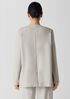Cotton Blend Ponte V-Neck Blazer