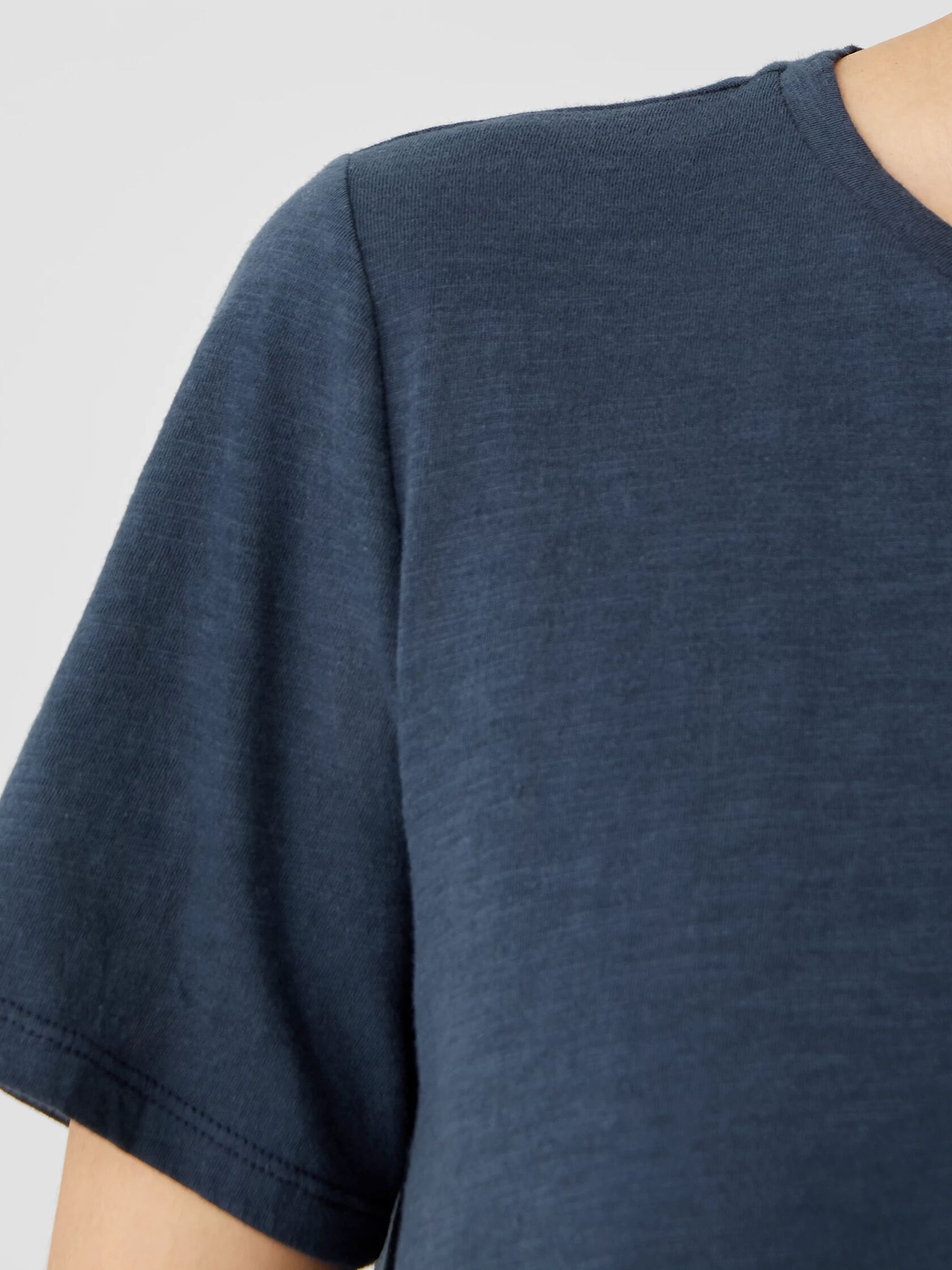 Organic Cotton Slub Tee | EILEEN FISHER