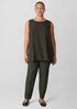 Washable Stretch Crepe Slim Pant