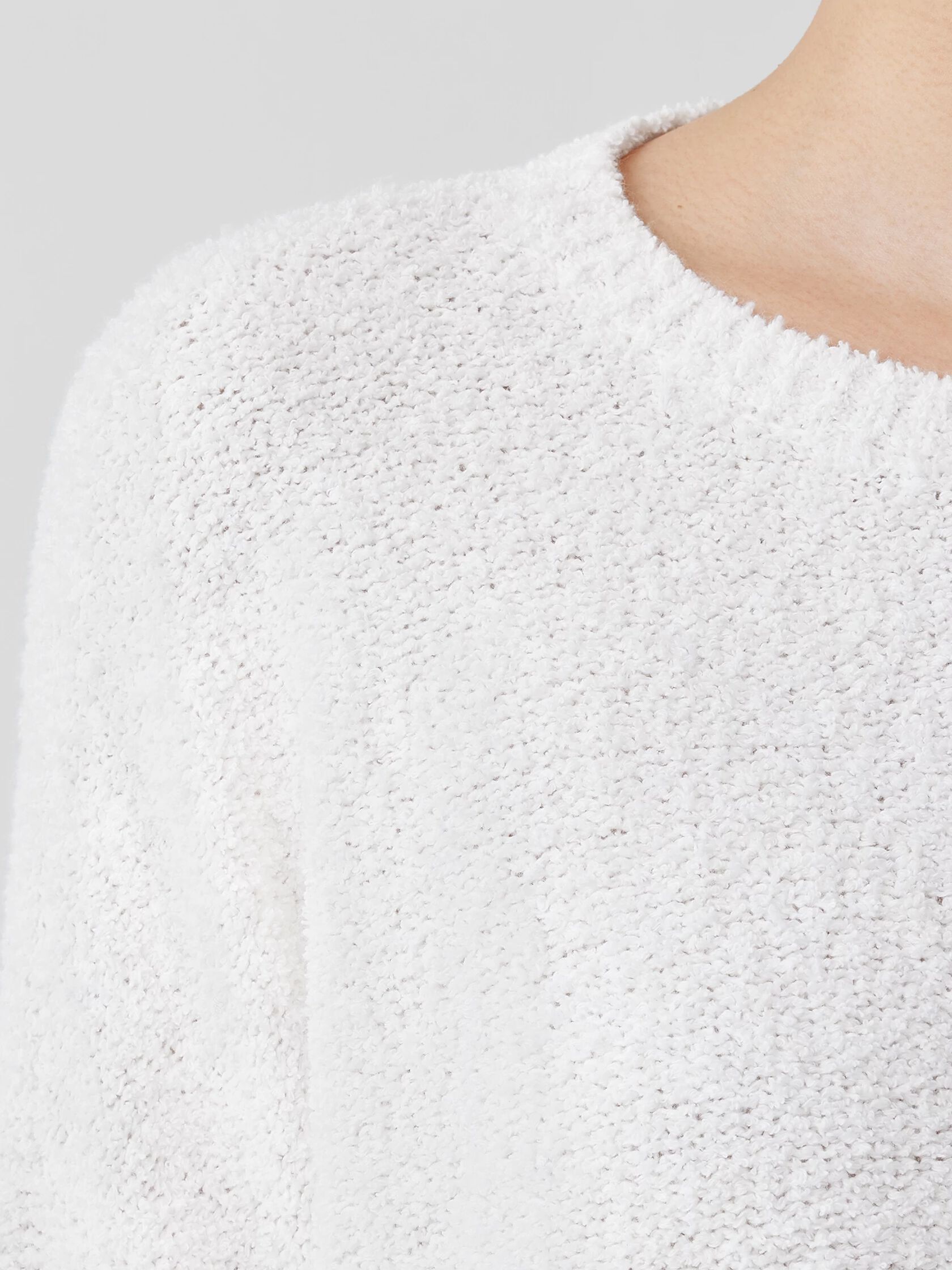 Cotton Fluff Crew Neck Top