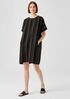 Organic Linen Blend Striped Dress