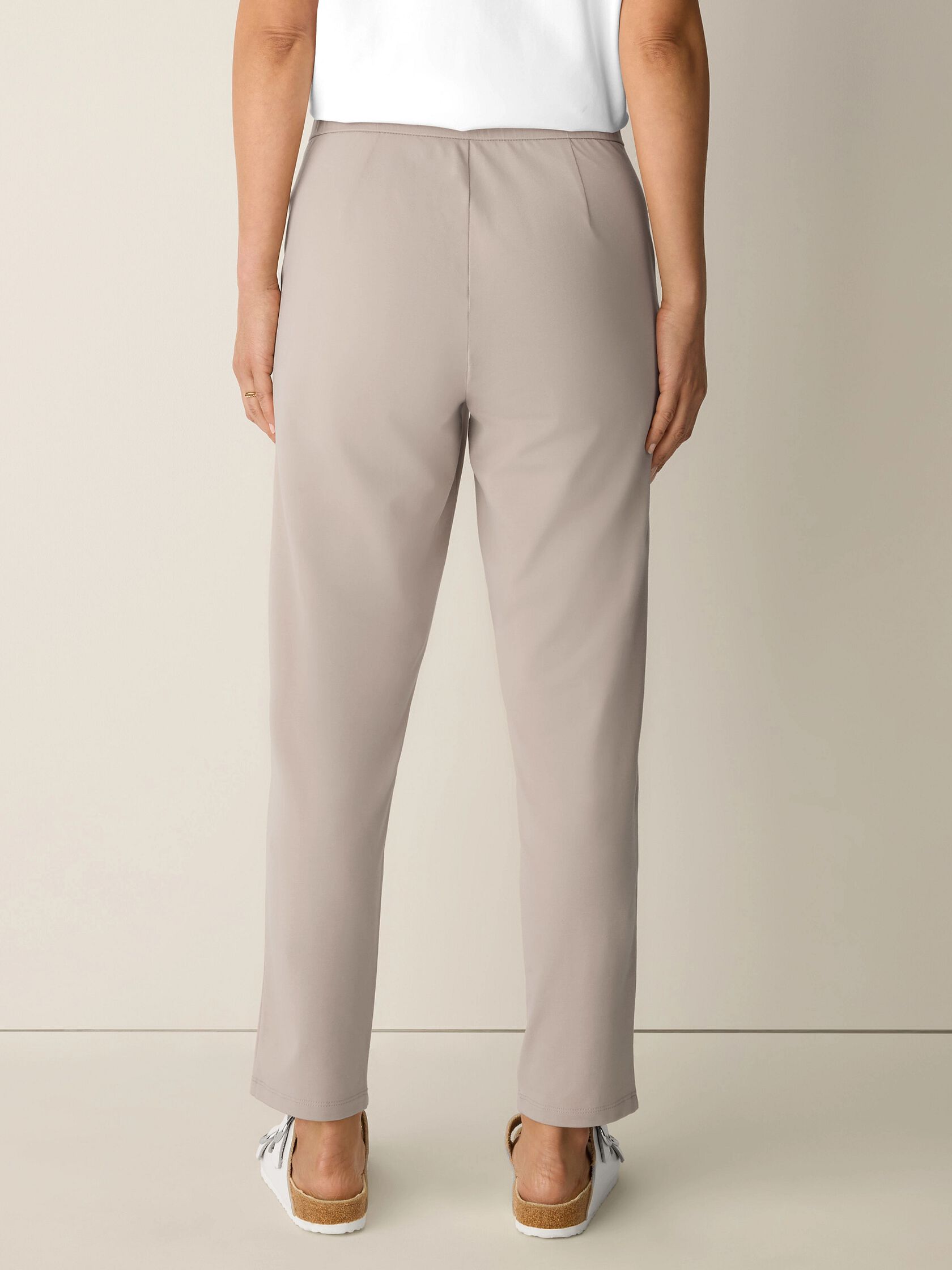 Pima Cotton Stretch Jersey Tapered Pant