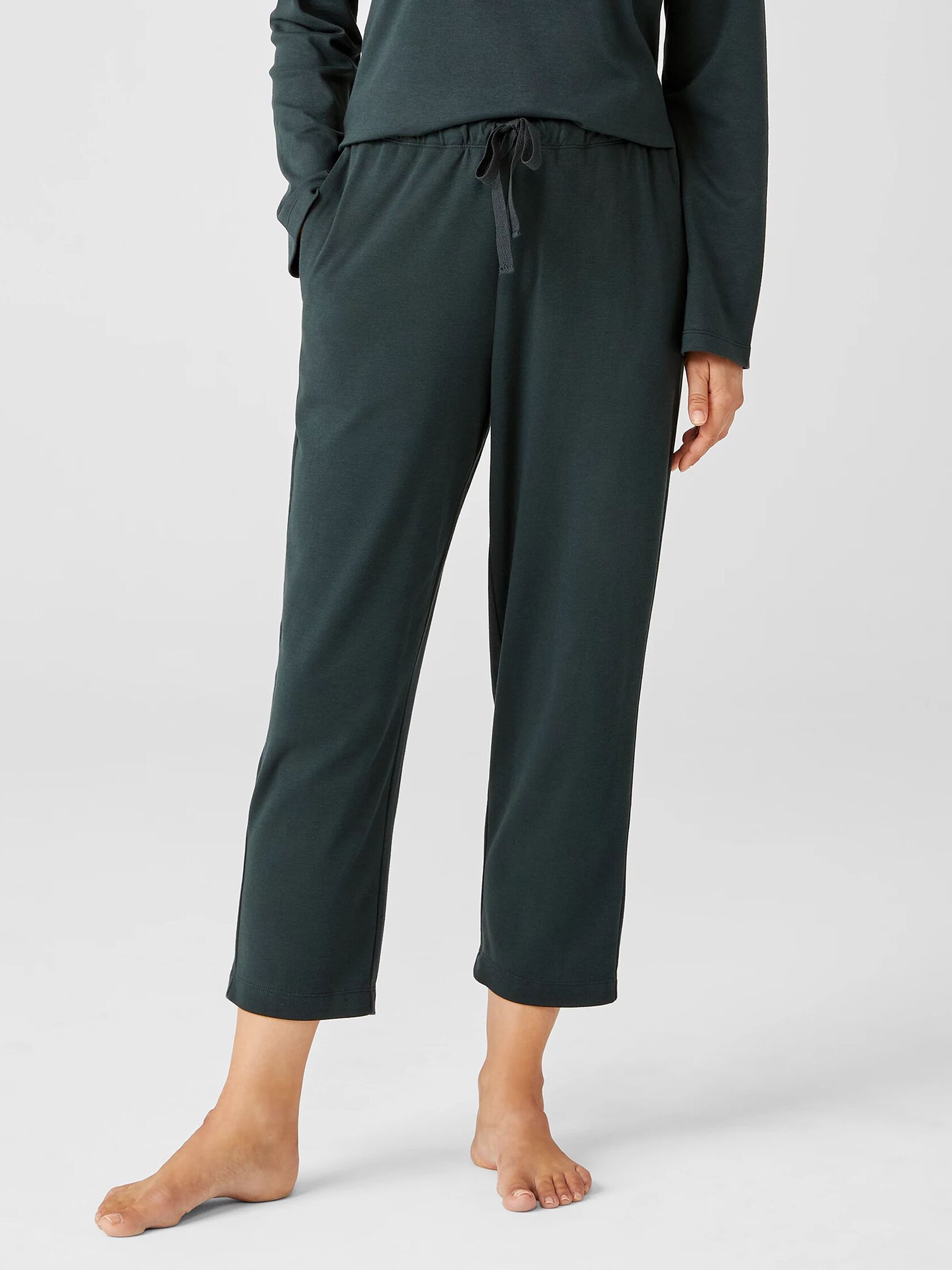 Cozy Organic Cotton Interlock Slouchy Pant