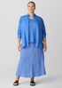 Crushed Silk Flared Skirt