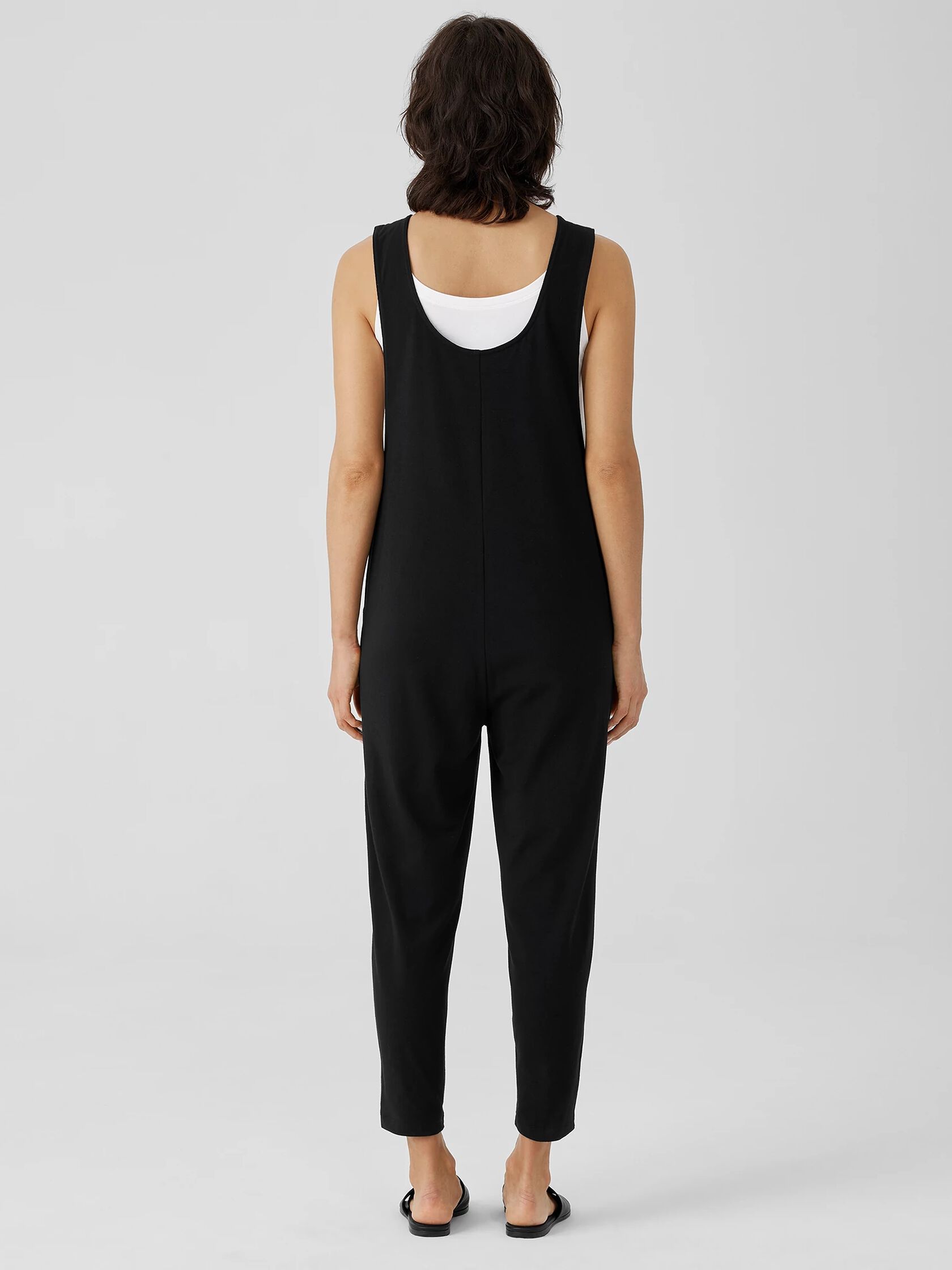 Traceable Cotton Jersey Slouchy Jumpsuit