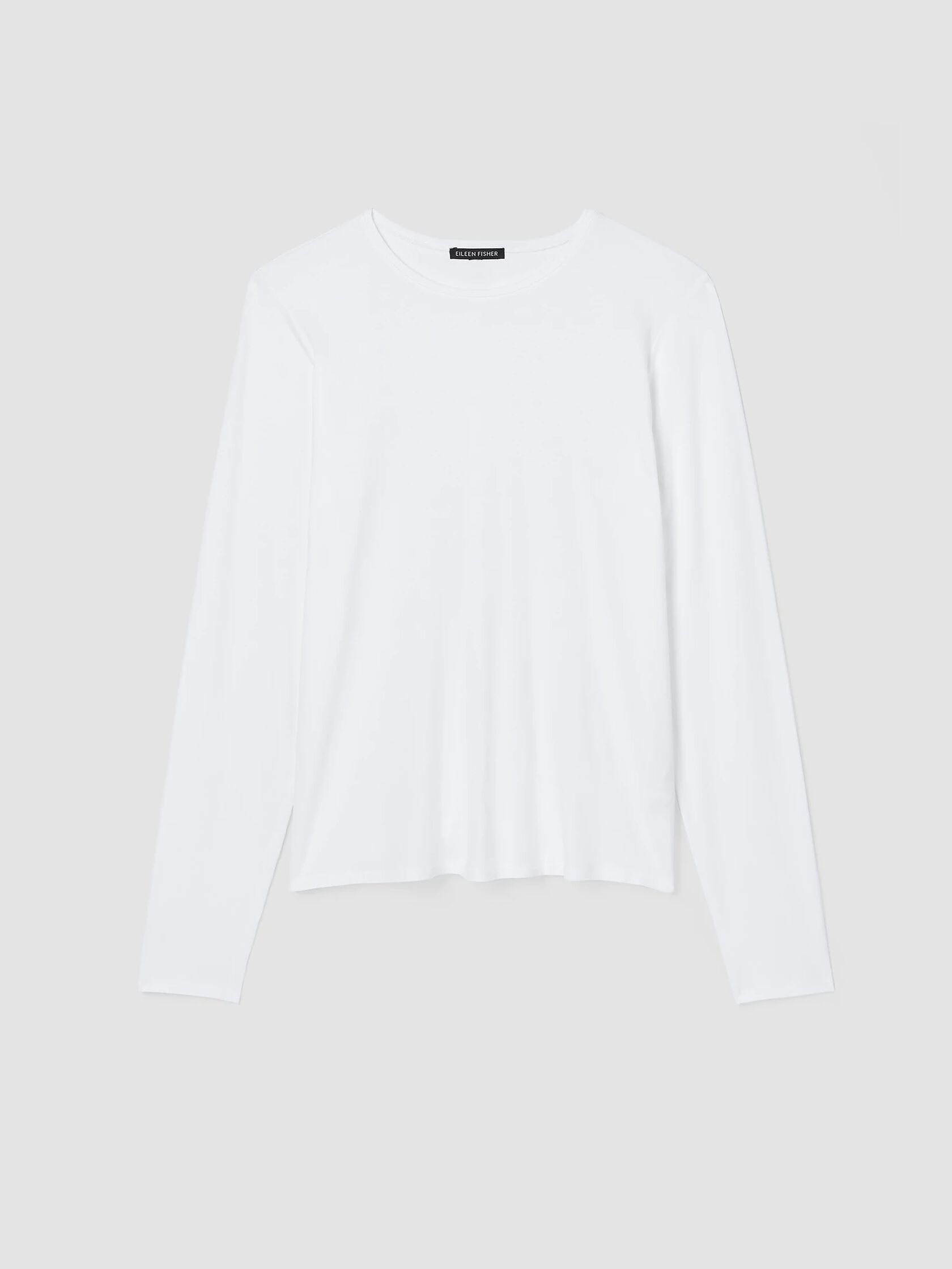System Lightweight Viscose Jersey Crew Neck Top | EILEEN FISHER