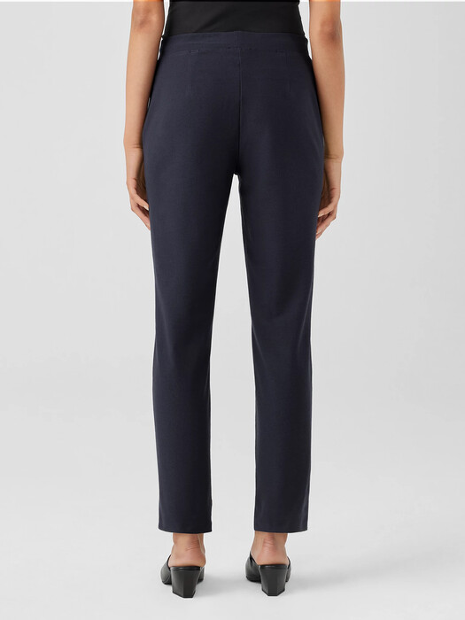 Washable Stretch Crepe Slim Pant