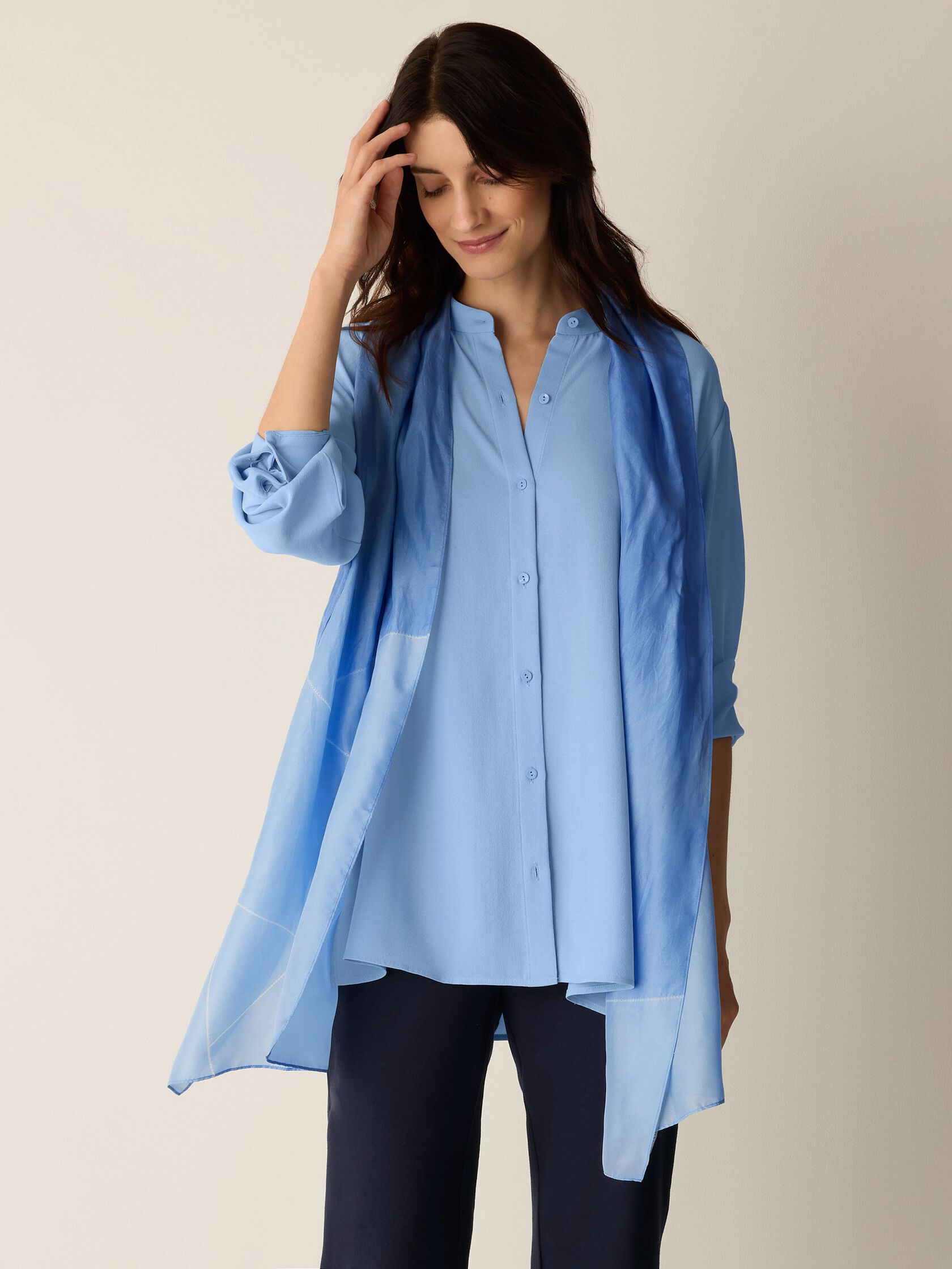 Hand-Dyed Silk Scarf