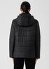 Eggshell Recycled Nylon Short Coat