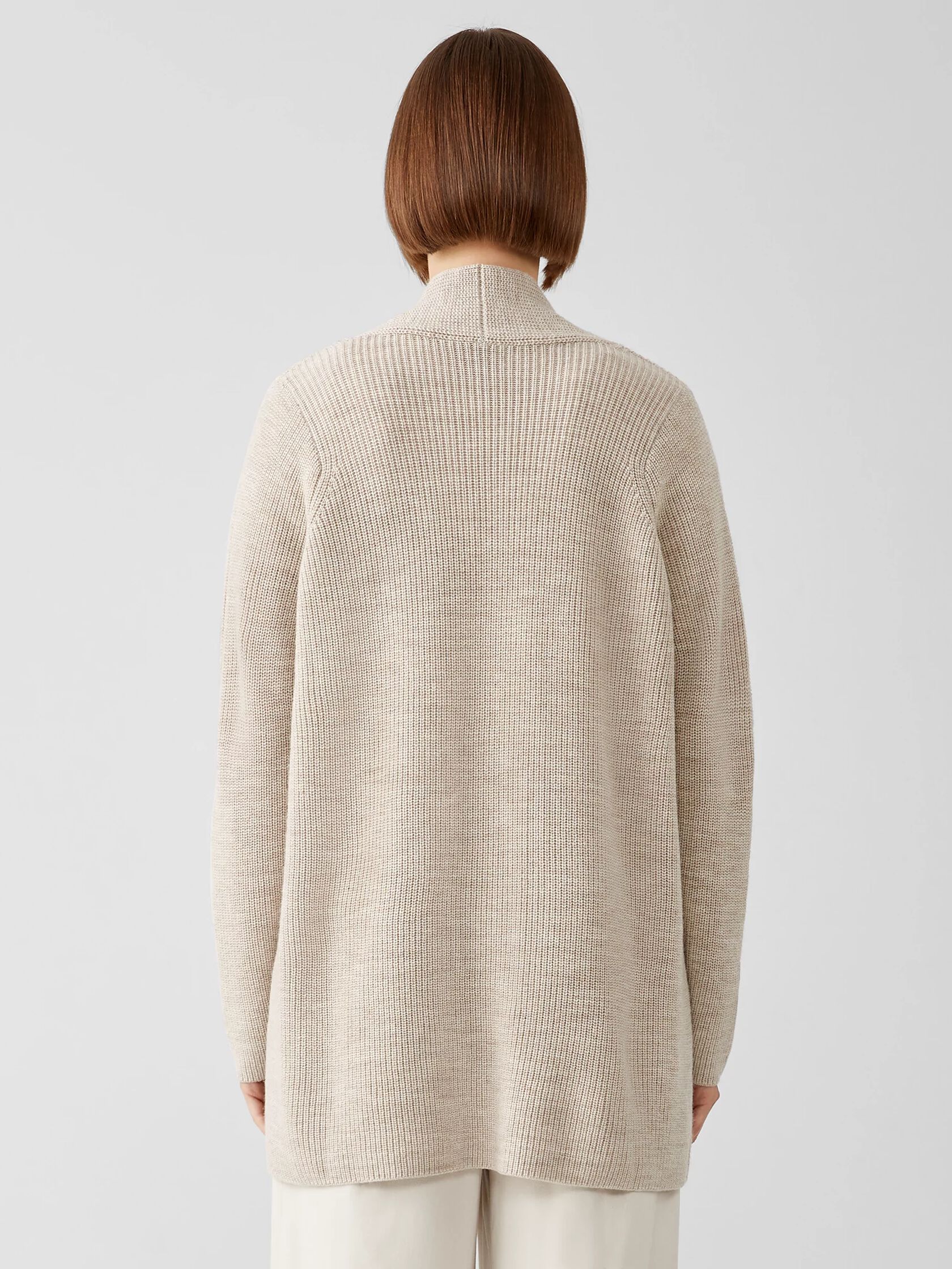 Merino Long Cardigan in Responsible Wool