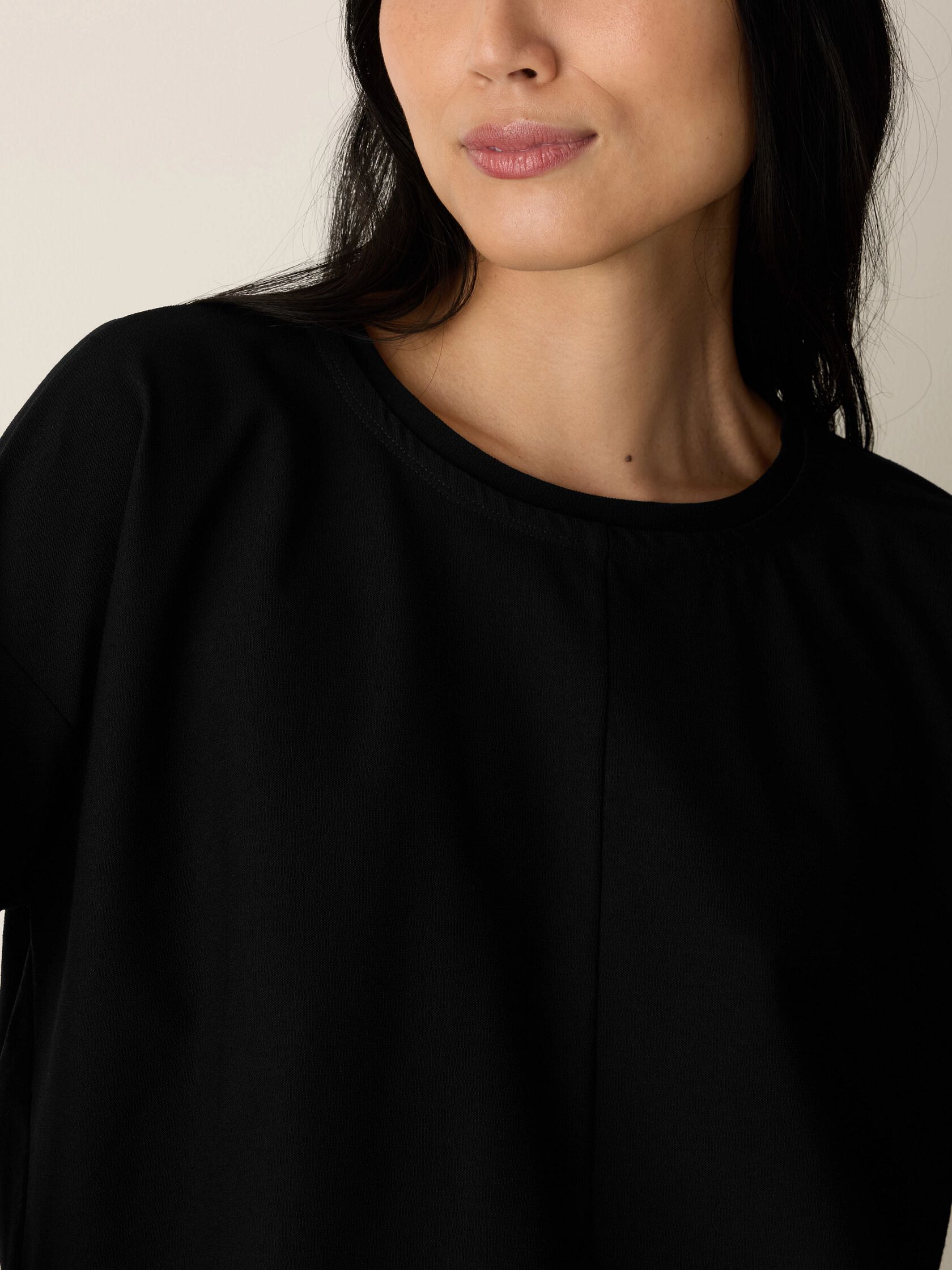 Resewn Washable Stretch Crepe Box-Top