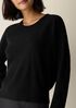 Fine Felted Wool Crew Neck Short Top in Regenerative Wool
