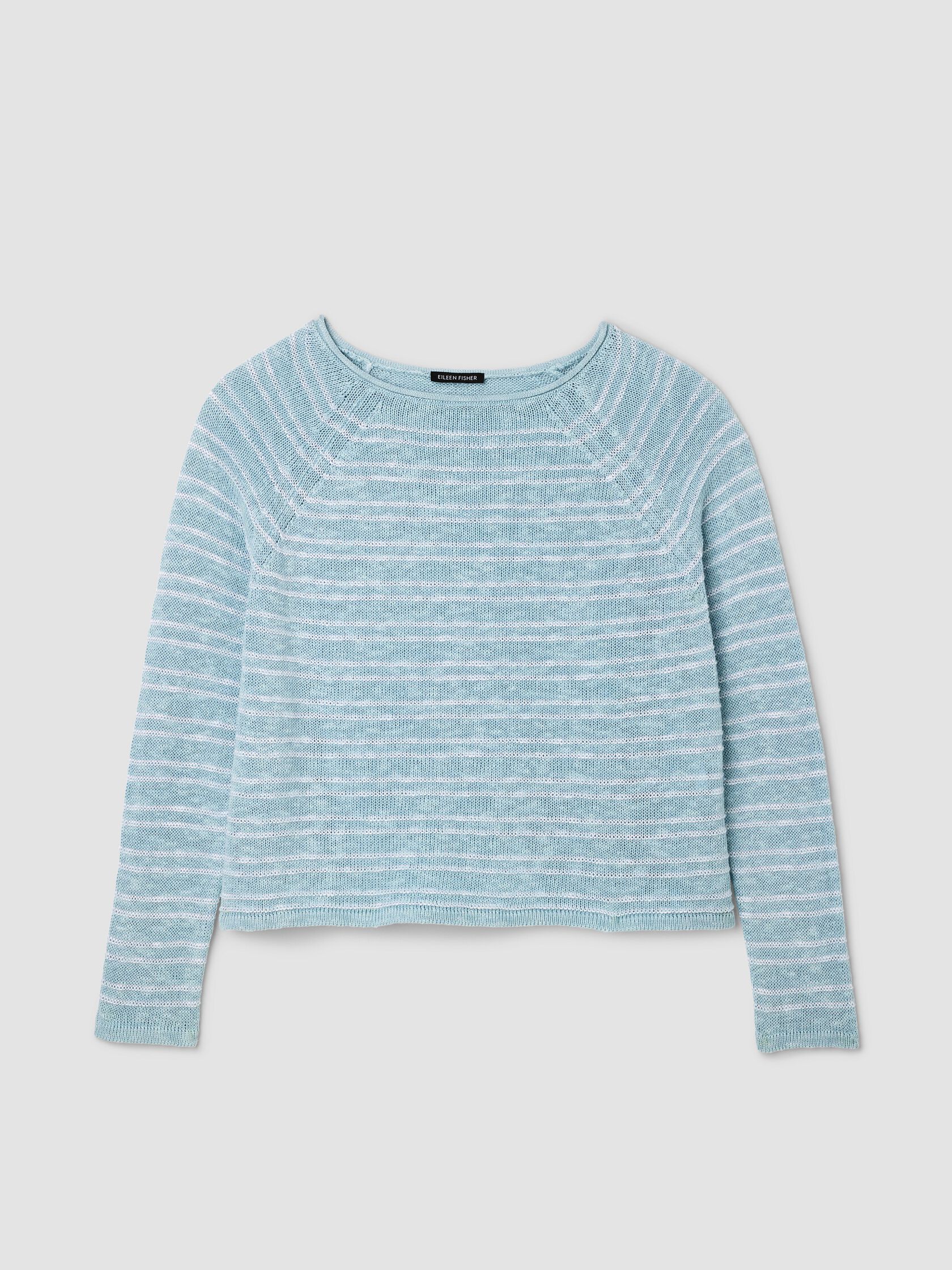 Organic Linen Cotton Slub Bateau Neck Top