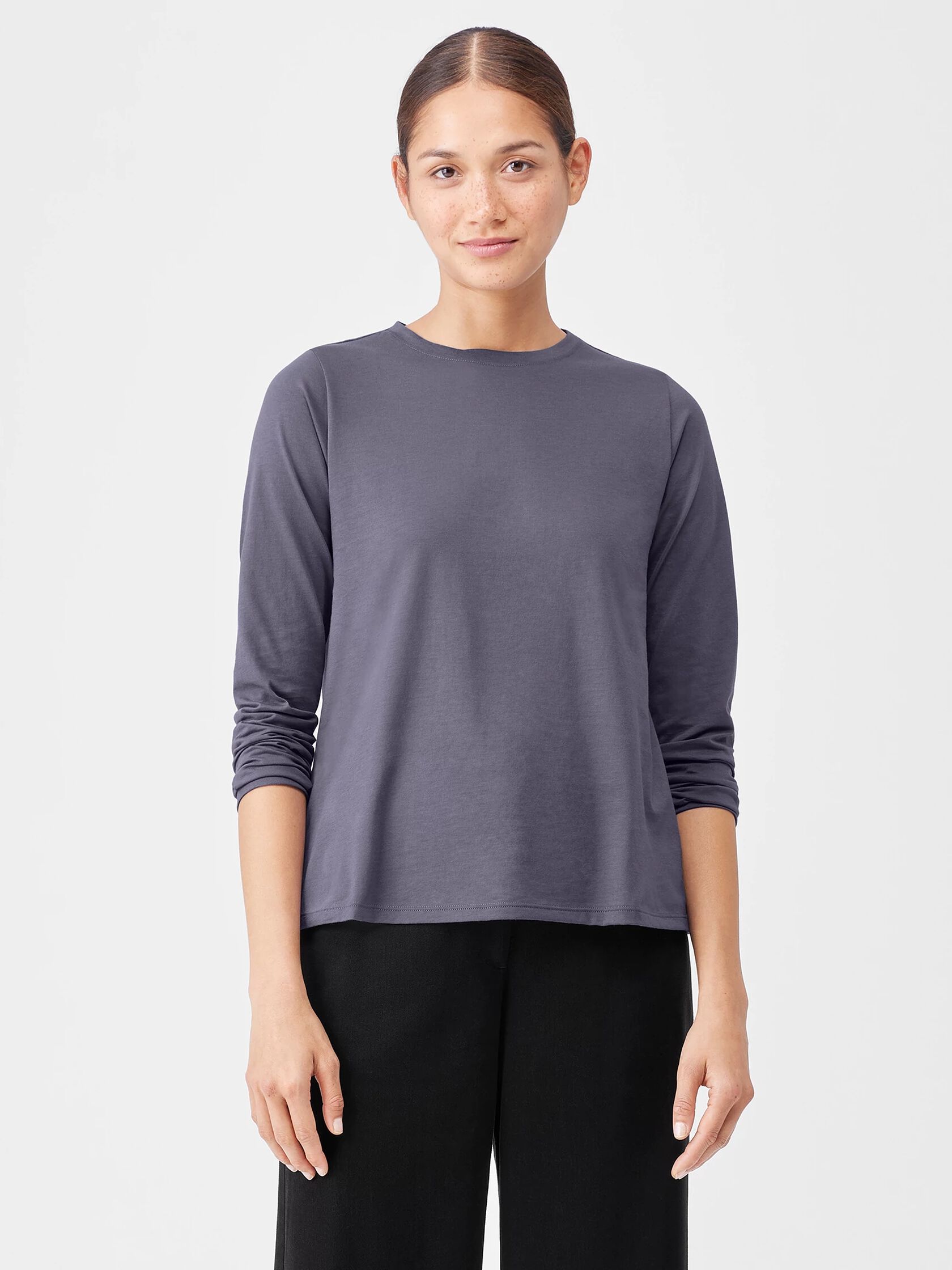 Organic Pima Cotton Jersey Long-Sleeve Tee