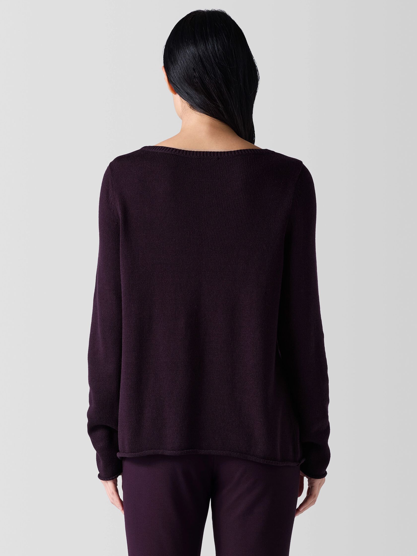 Peruvian Cotton Blend Bateau Neck Top