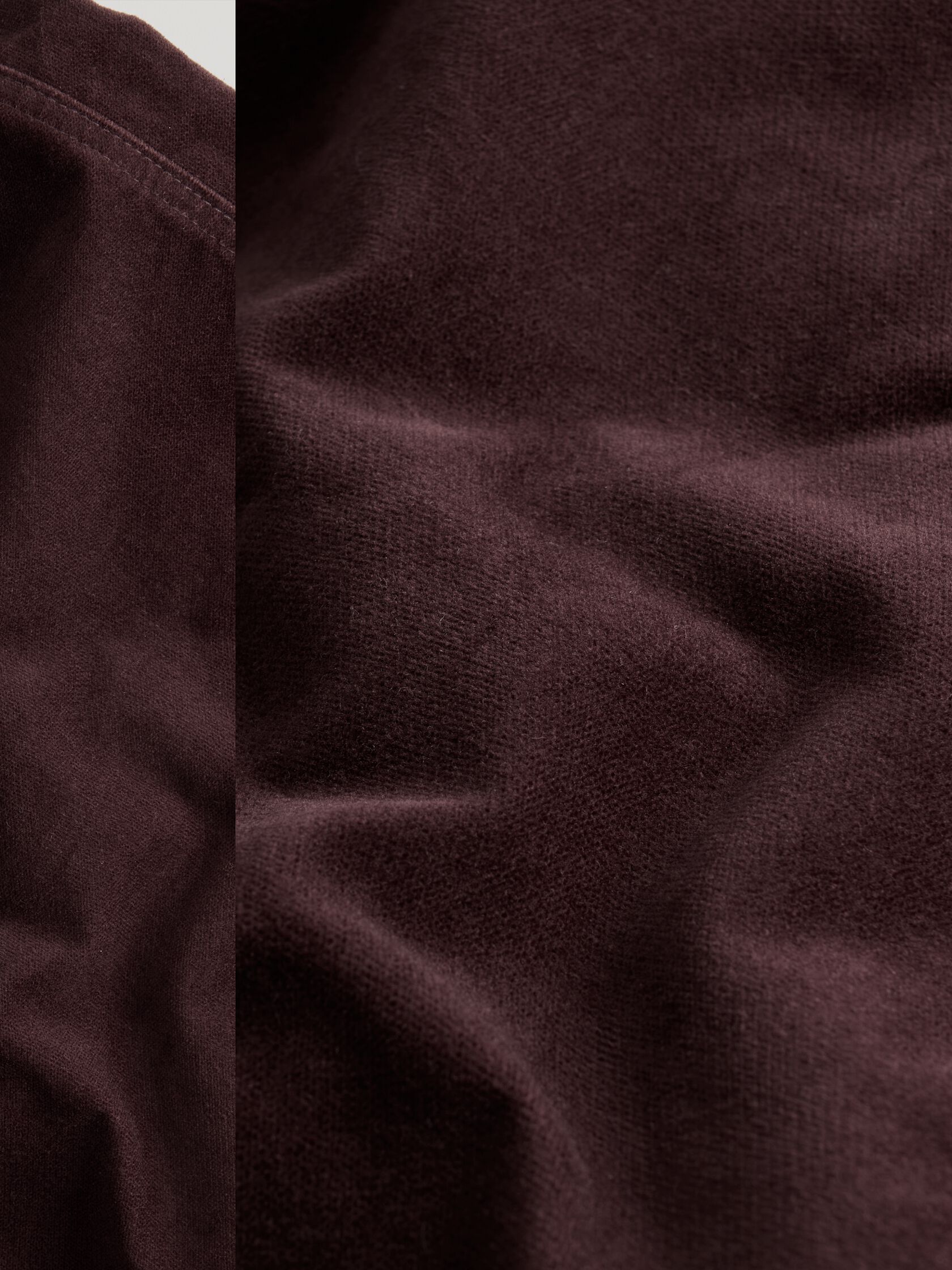 Brushed Organic Cotton Wide-Leg Pant