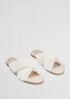 Cross Shearling Slipper