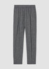 Hemp Cotton Grid Tapered Pant