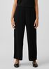 Textured Cupro Wide-Leg Pant