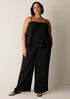 Organic Cotton Lofty Gauze Wide-Leg Pant