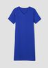 Silk Georgette Crepe V-Neck Dress