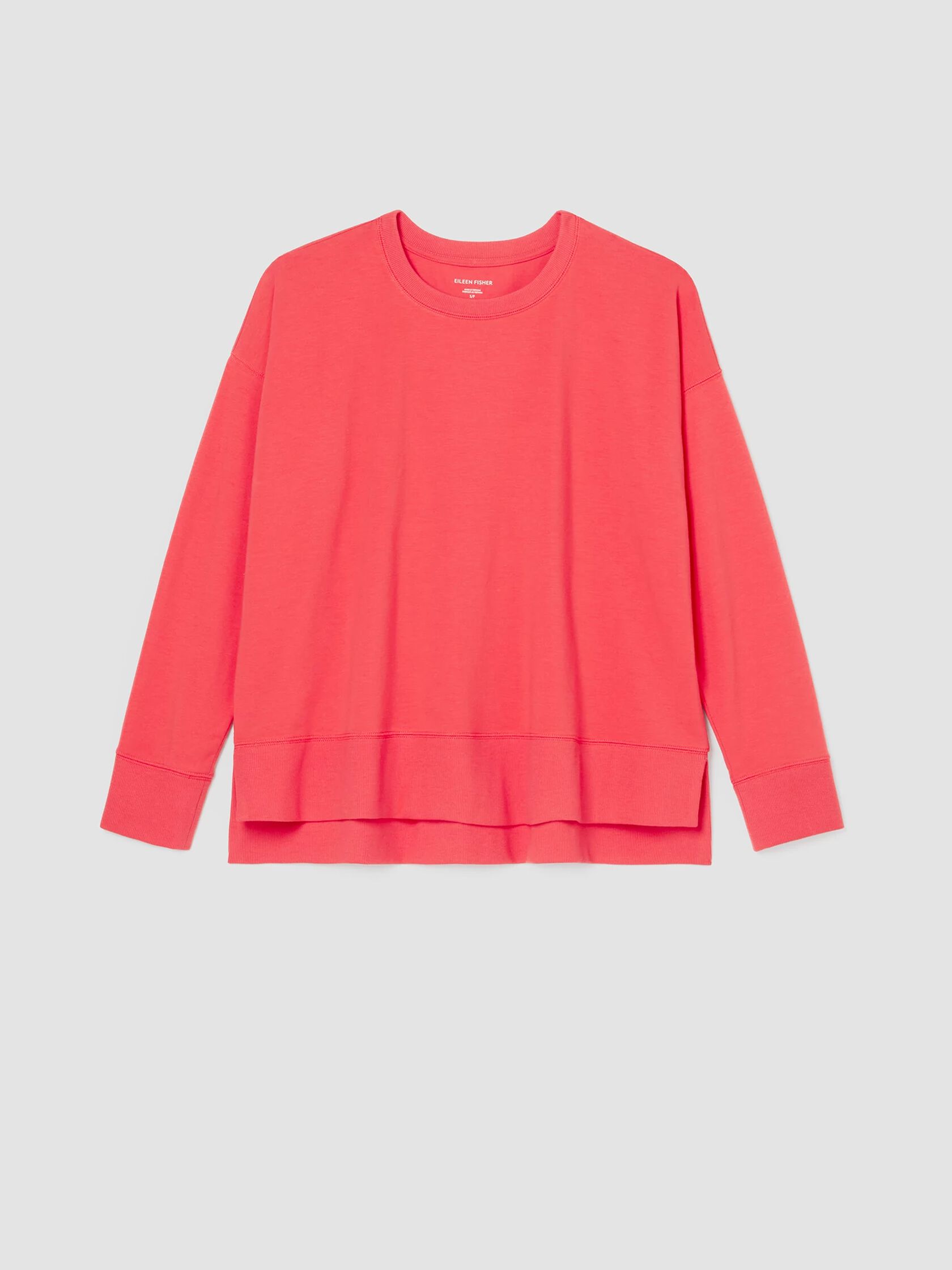 Traceable Cotton Jersey Crew Neck Top