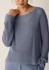 Cotton Silk Cord Ballet Neck Top