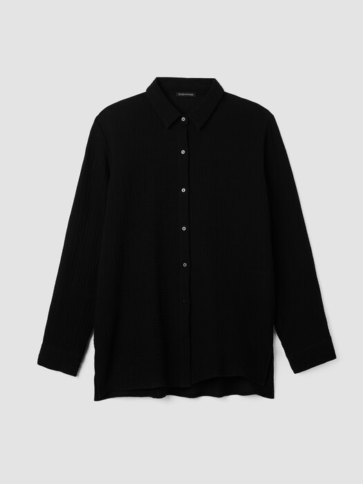Organic Cotton Lofty Gauze Classic Collar Shirt