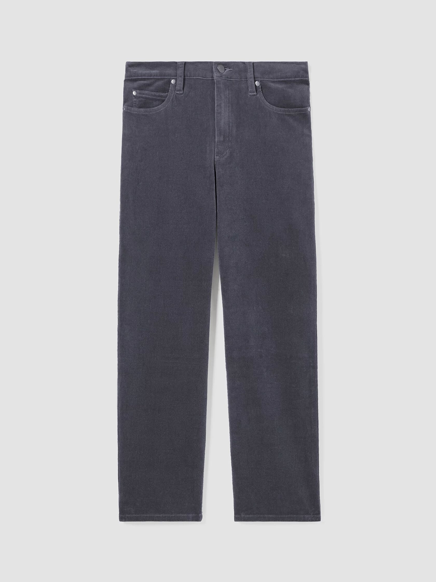 Organic Cotton Stretch Corduroy Straight Pant