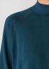 Cozy Brushed Terry Mock Neck Long Top
